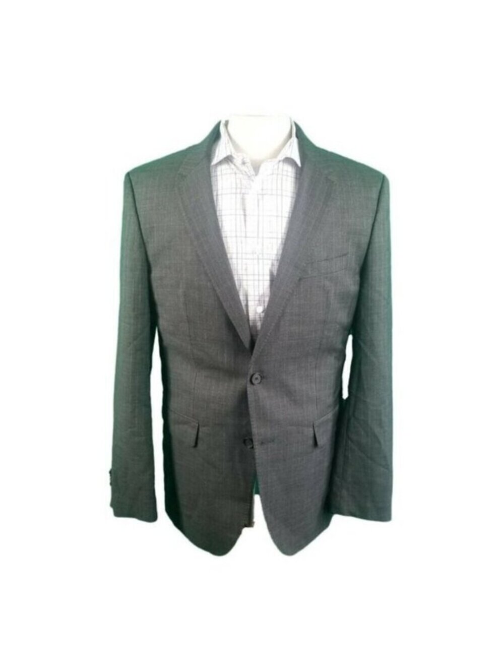 Hugo Boss 42L Gray Stripe Wool 2 Button 2 Vent James3/Sharp5 Made In Turkey